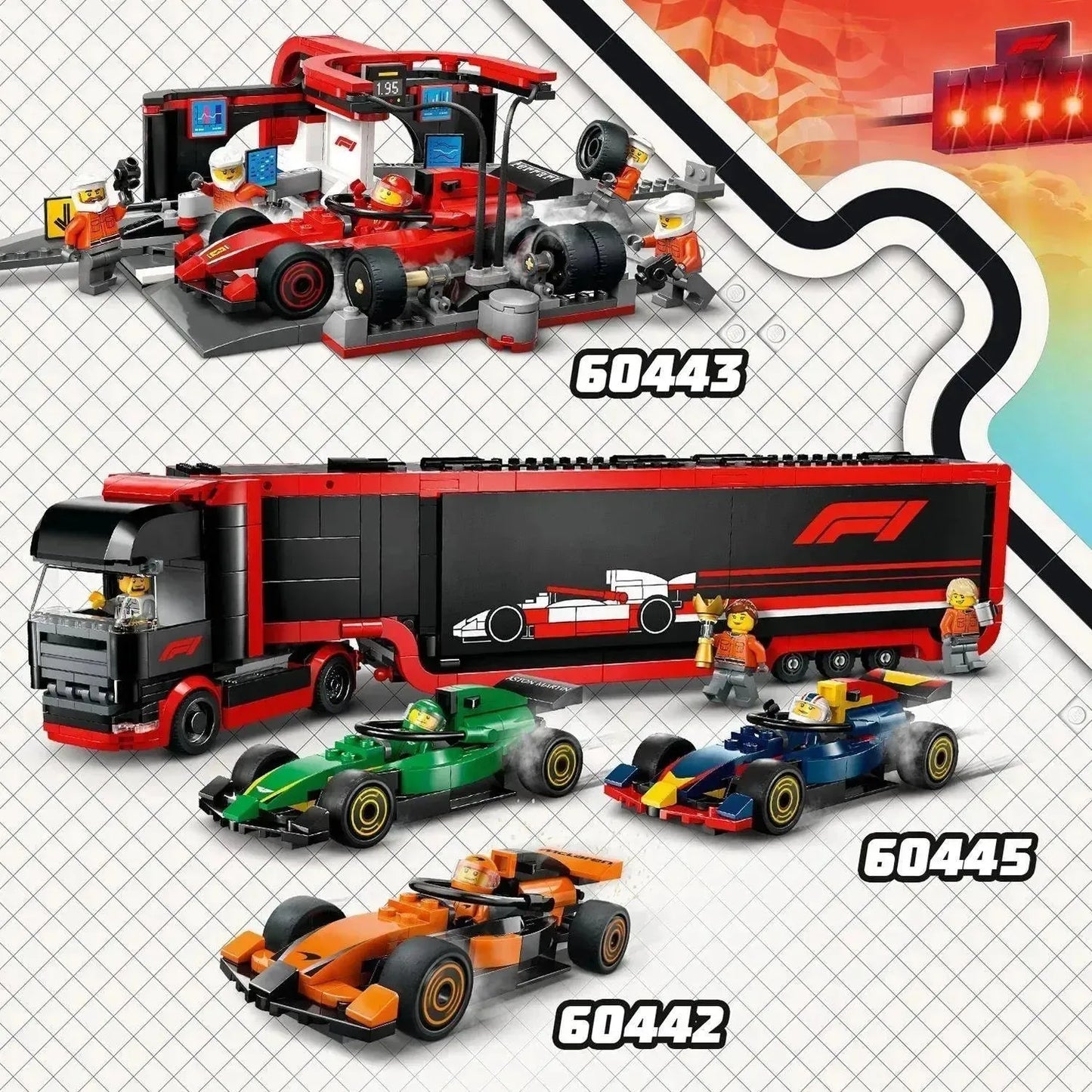 LEGO Formula 1 Combo Deal: 60442, 60443 & 60445 Formula 1 cars (Delivery: January 1, 2025)