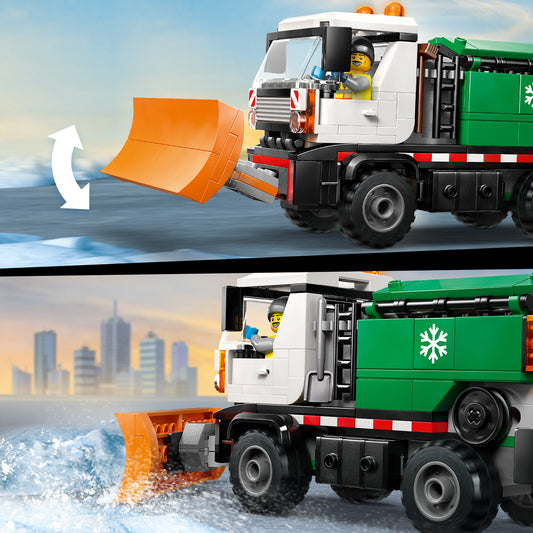 LEGO® City Sneeuwploeg Speelgoedtruck - Bouwset van Modeltruck met Minifiguur van Chauffeur - 60490