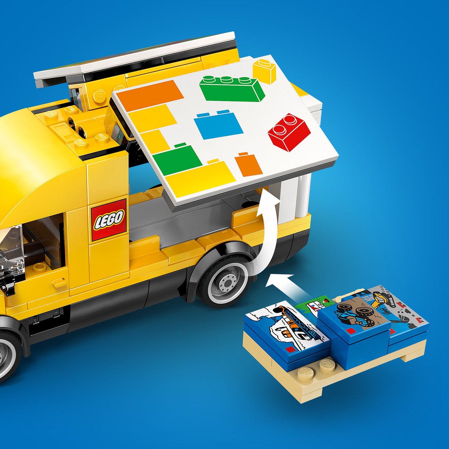 LEGO® City: De LEGO Bestelwagen - Bouw- en Speelset voor Autofans Vanaf 6 Jaar - Met 2 Minifiguren - 60500