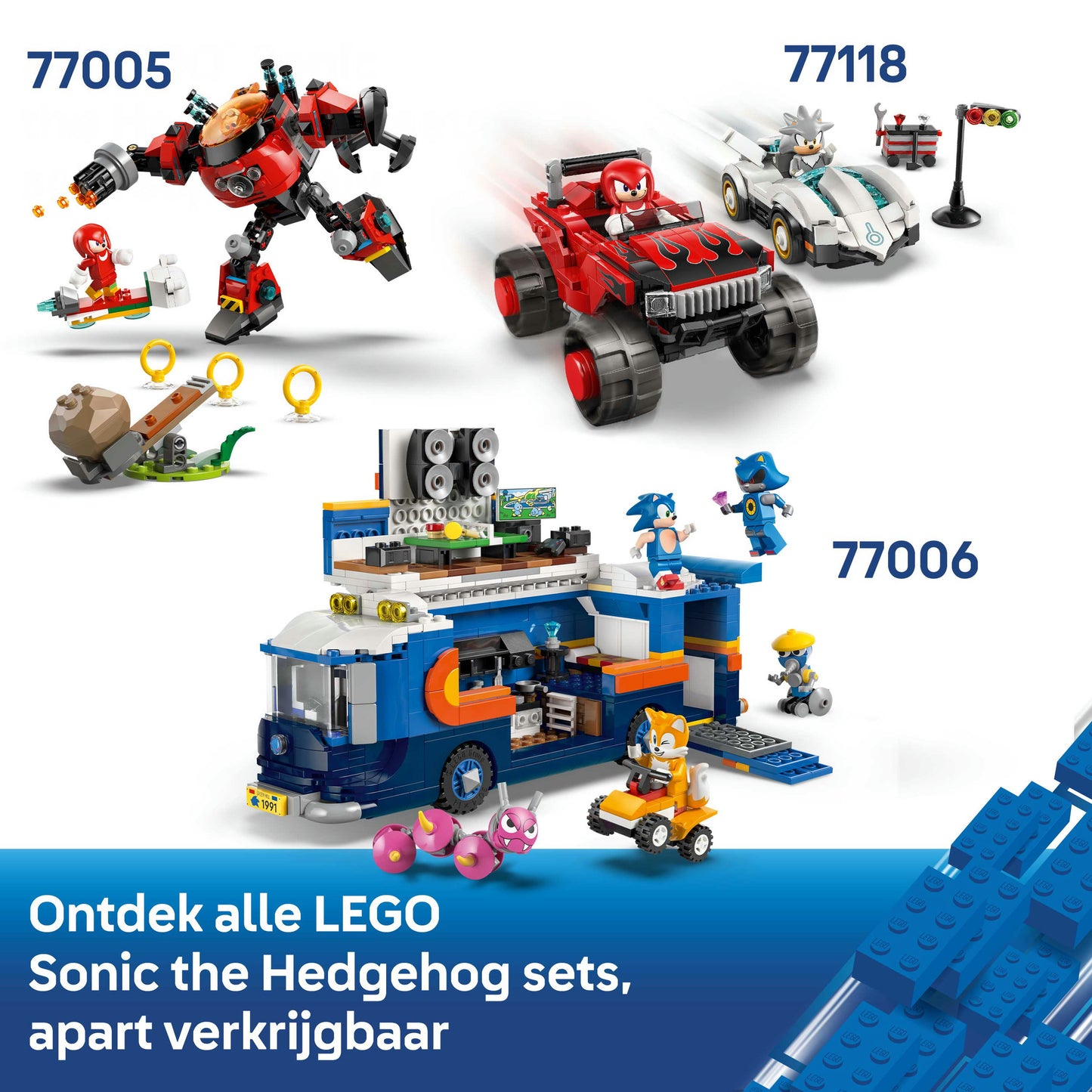 LEGO Sonic the Hedgehog Sonic: Speedster Lightning - Auto Bouwpakket voor Kinderen - 77117
