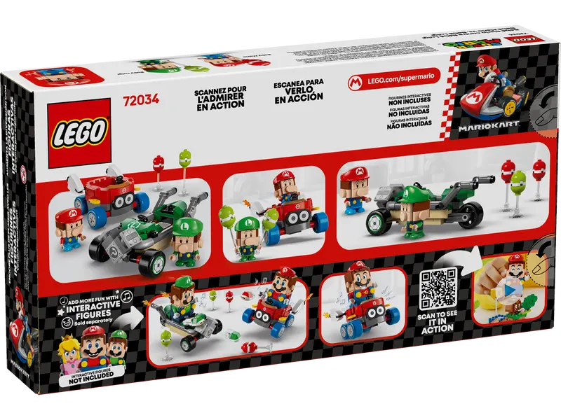 LEGO Mario Kart – Baby Mario vs. Baby Luigi 72034 SuperMario (Pre-Order: januari 2025)