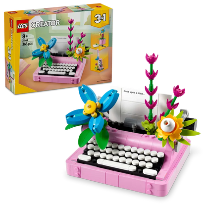 LEGO Typemachine met bloemen 31169 Creator 3-in-1