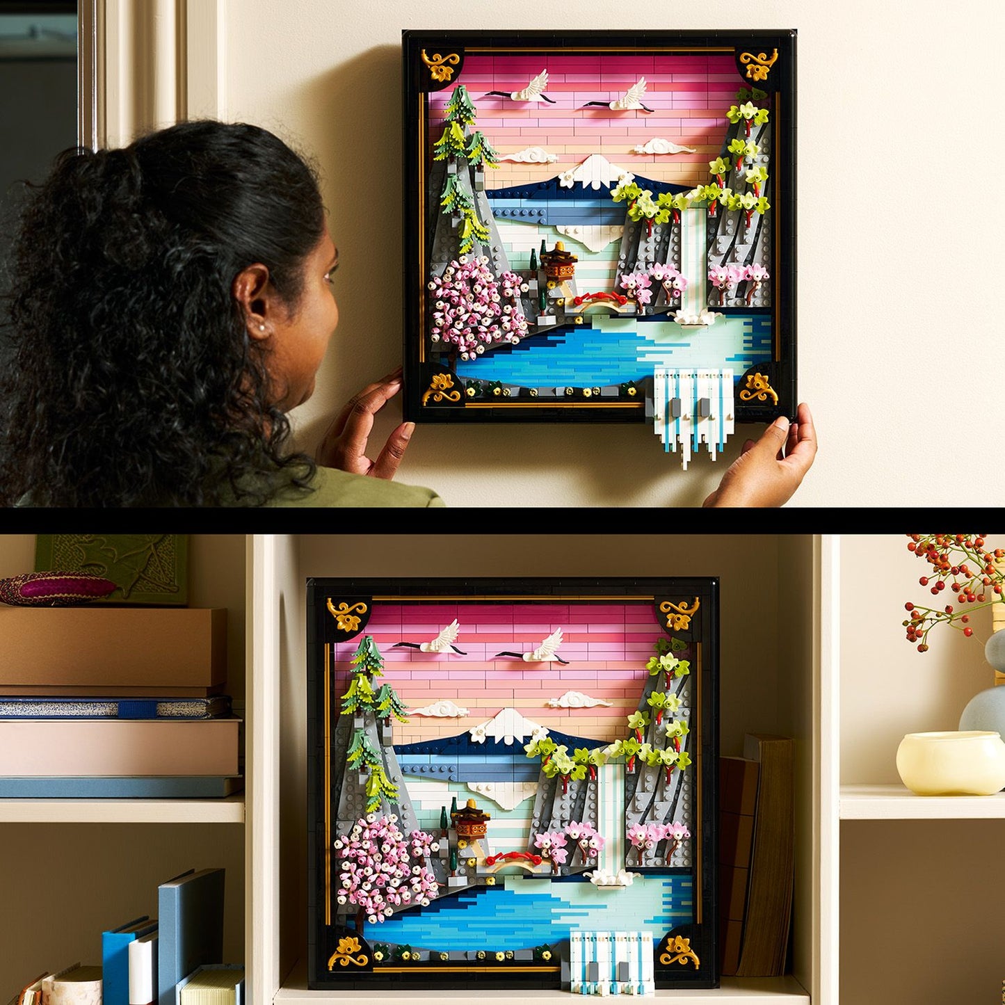 LEGO® Art Landschap met Japanse Kersenbloesems - Fraaie Wanddecoratie - 31218