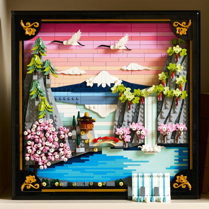 LEGO® Art Landschap met Japanse Kersenbloesems - Fraaie Wanddecoratie - 31218