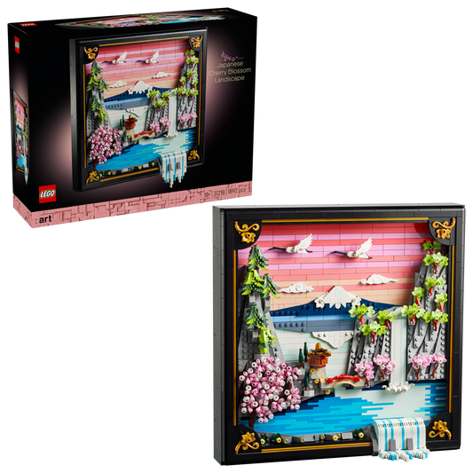 LEGO® Art Landschap met Japanse Kersenbloesems - Fraaie Wanddecoratie - 31218