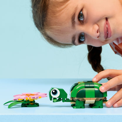 LEGO® Creator 3in1 Schildpad met Waterlelie - Speelgoedmodel - Bouw Om tot Kameleon of Kikker - 31377