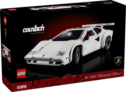 LEGO witte Lamborghini Countach 5000 Quattrovalvole 10337 Icons (Pre-Order: 1-2025)