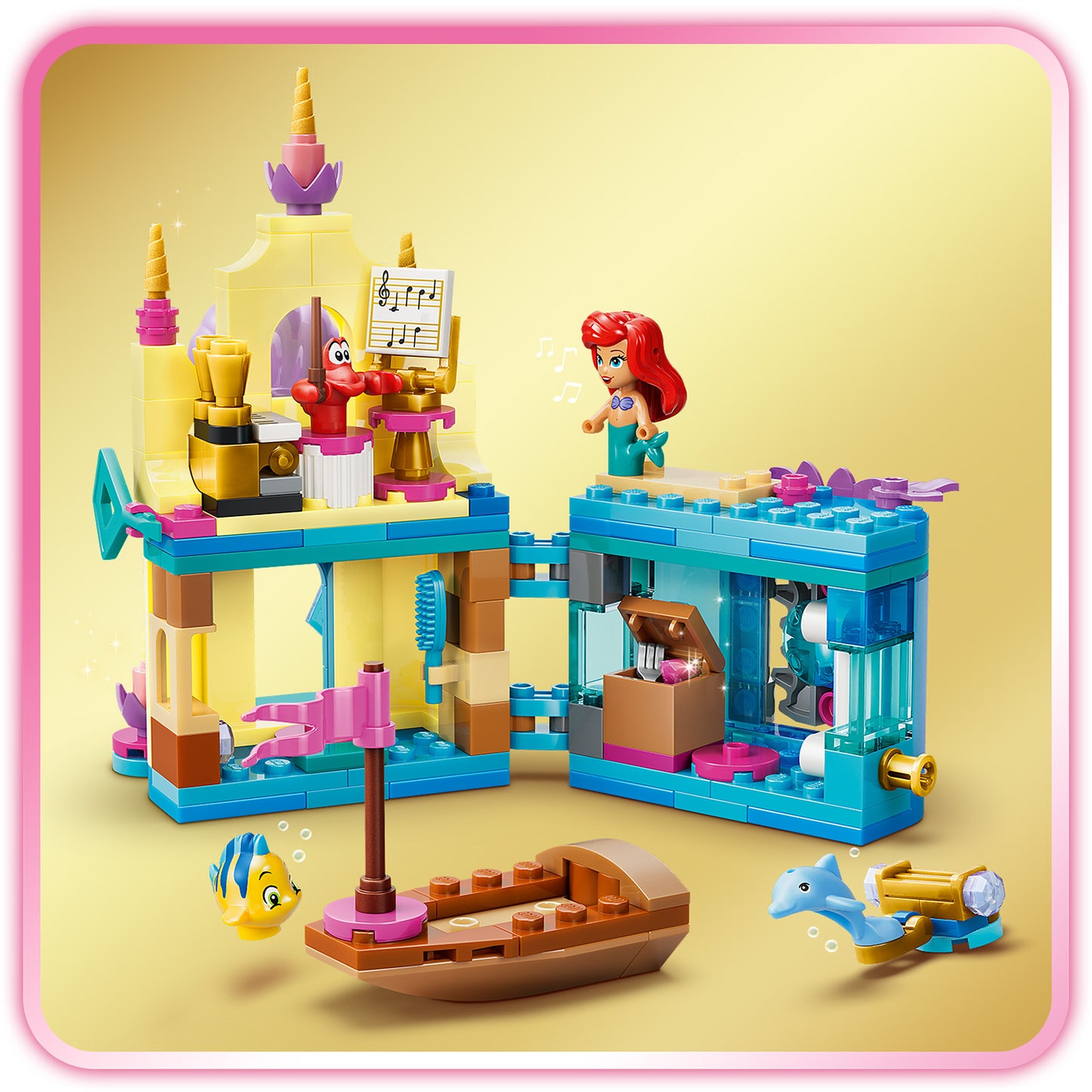 LEGO Disney Princess Ariëls Magische Minipaleis Kleine Zeemeermin Bouwpakket voor Kinderen 43285