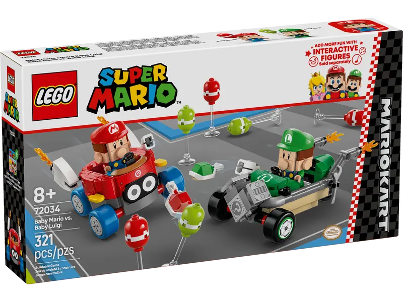 LEGO Mario Kart – Baby Mario vs. Baby Luigi 72034 SuperMario (Pre-Order: januari 2025)