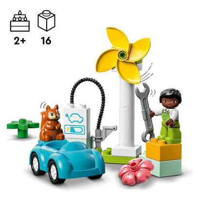 LEGO Wind turbine en electrische auto 10985 DUPLO @ 2TTOYS LEGO €. 8.48