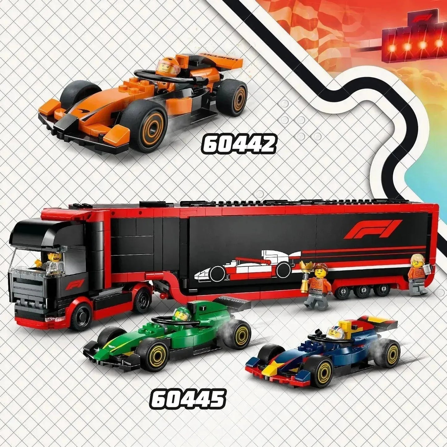 LEGO Formel 1 Kombi-Angebot: 60442 &amp; 60445 Teile Formel 1 Autos (Lieferung: 1. Januar 2025)