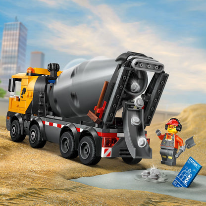 LEGO® City Cementwagen - Groot Bouwvoertuig met 3 Minifiguren voor Kinderen Vanaf 7 Jaar - 60478