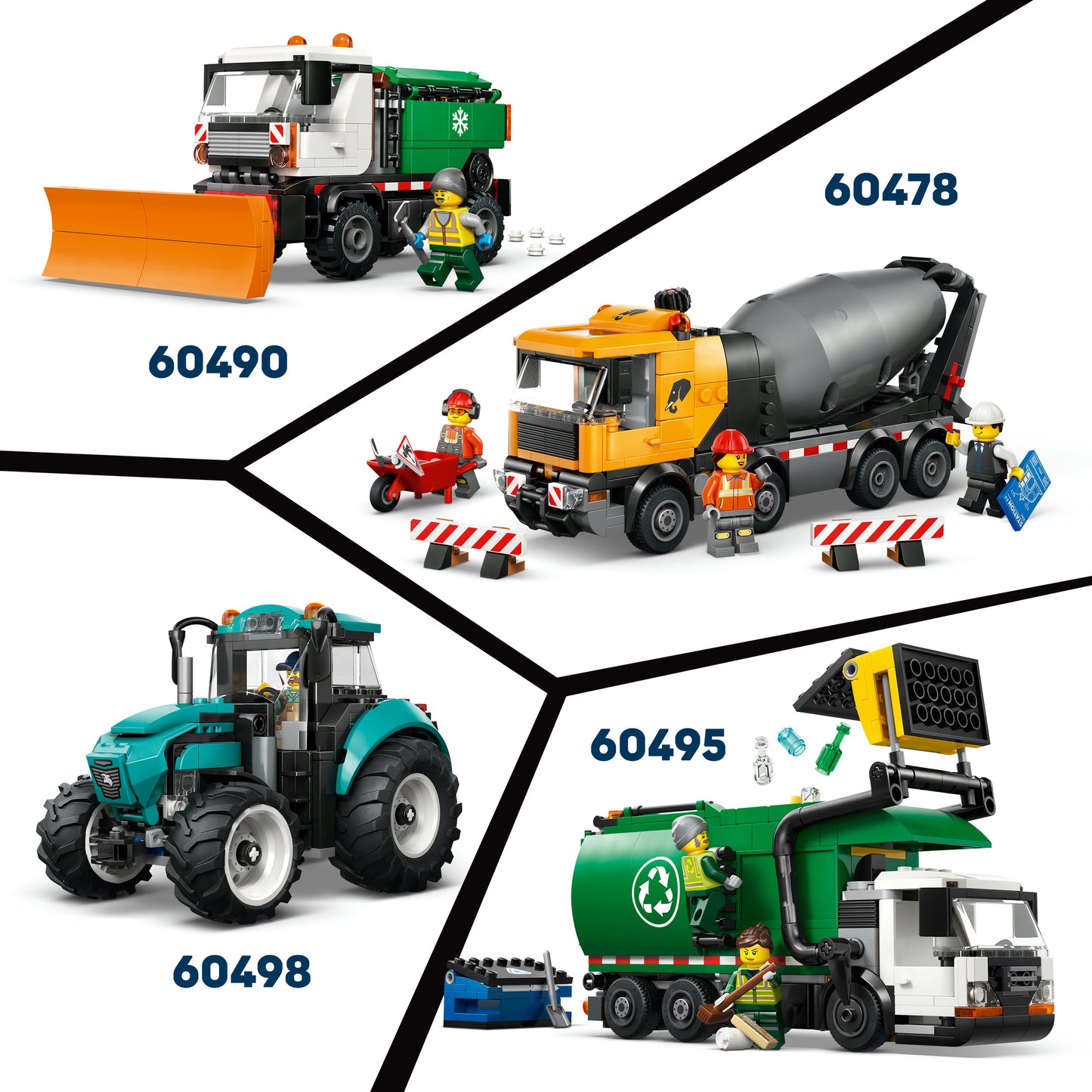 LEGO® City Straalvliegtuig vs. Sportauto - Bouwset met Speelgoedauto en 2 Minifiguren voor Kinderen Vanaf 6 Jaar - 60489
