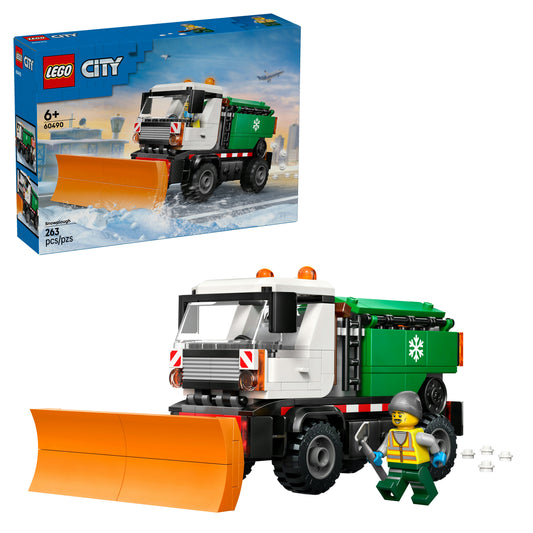 LEGO® City Sneeuwploeg Speelgoedtruck - Bouwset van Modeltruck met Minifiguur van Chauffeur - 60490