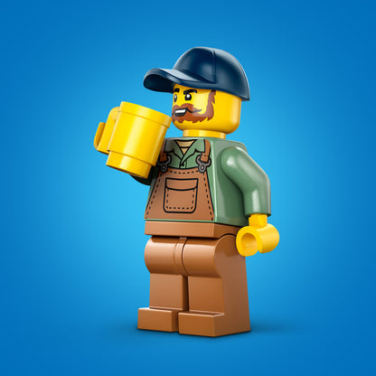 LEGO® City Tractor - Boerderijspeelgoed met een Minifiguur van een Boer - Cadeau voor Kinderen Vanaf 6 Jaar - 60498