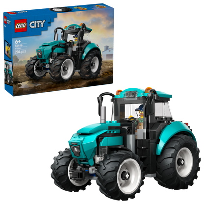 LEGO® City Tractor - Boerderijspeelgoed met een Minifiguur van een Boer - Cadeau voor Kinderen Vanaf 6 Jaar - 60498