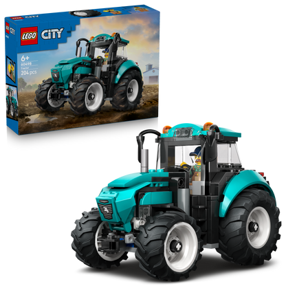 LEGO® City Tractor - Boerderijspeelgoed met een Minifiguur van een Boer - Cadeau voor Kinderen Vanaf 6 Jaar - 60498
