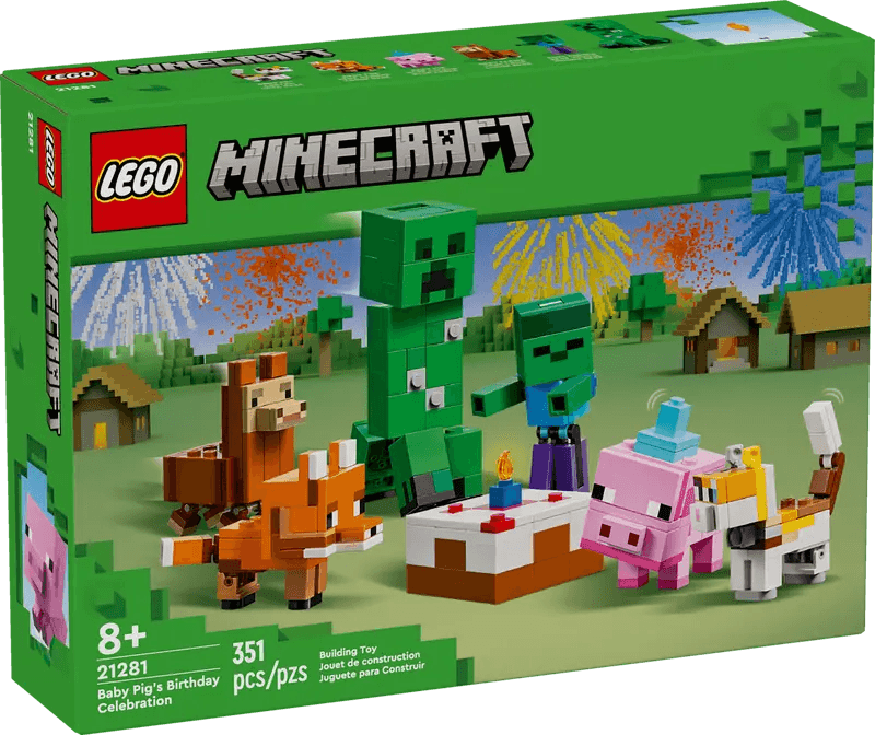 LEGO Baby Pig's Birthday Celebration 21281 Minecraft LEGO MINECRAFT @ 2TTOYS | Official LEGO shop😊🥰 2TTOYS €. 16.99