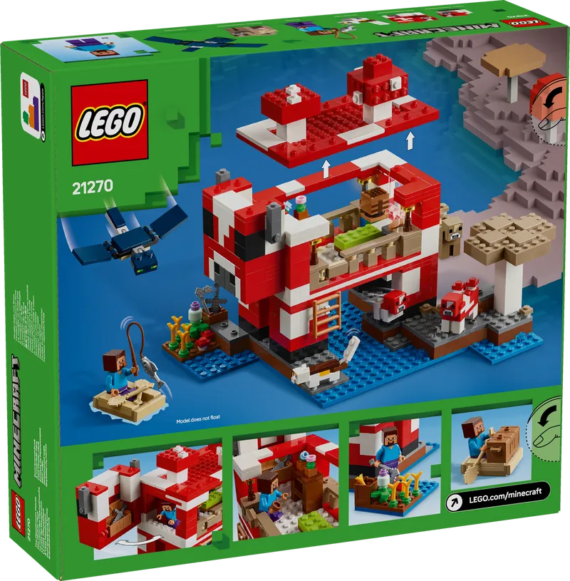 LEGO The Mushroom House 21270 Minecraft (Pre-Order: January 2025)