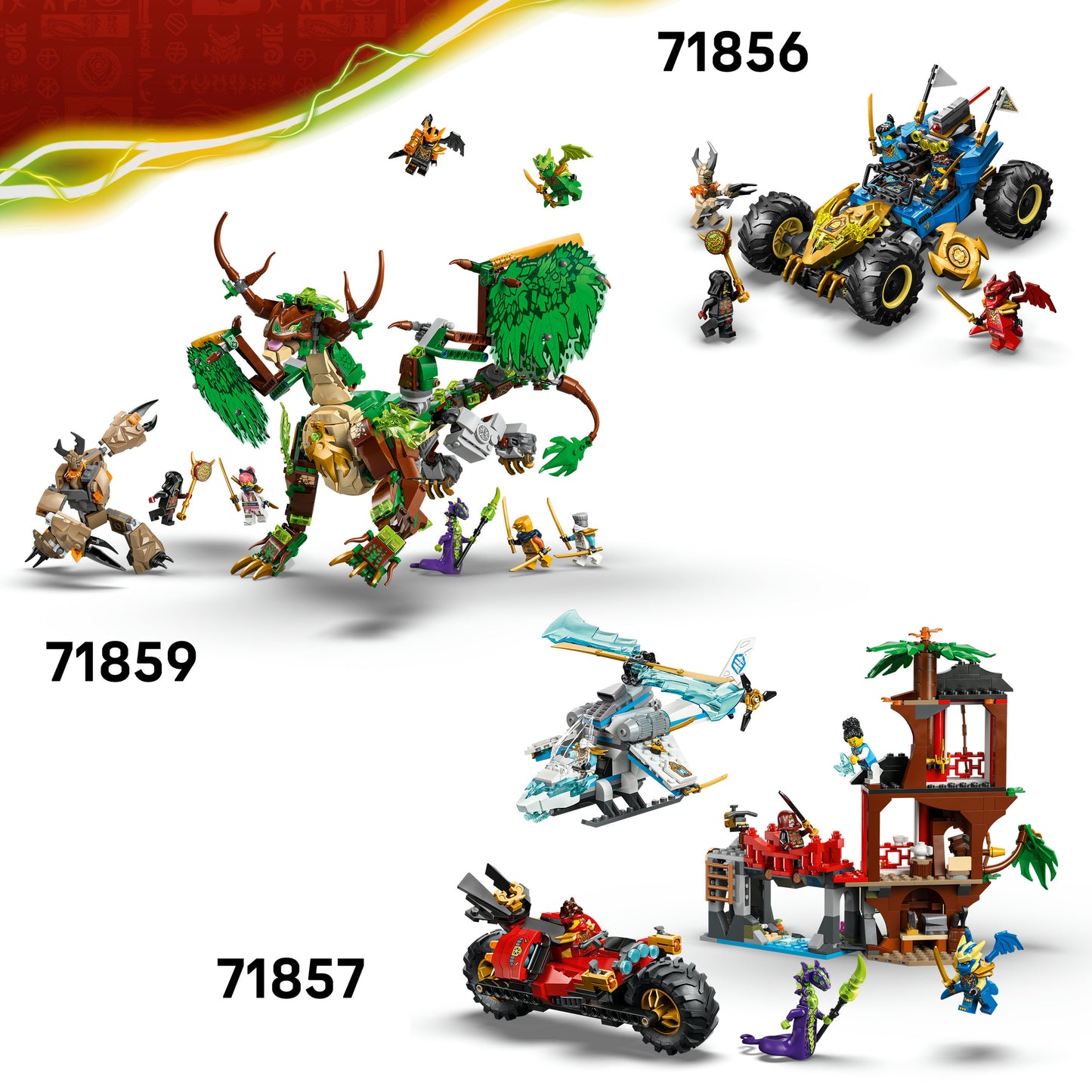 LEGO® NINJAGO® Kai's Drakenmecha Strijdpakket - Mechaspeelgoed - Speelset met 3 Minifiguren - 71851