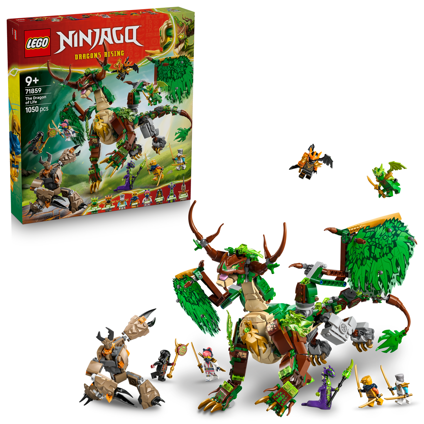 LEGO® NINJAGO® De Draak van het Leven - Speelgoeddraak - Bouwset met 8 Minifiguren - 71859