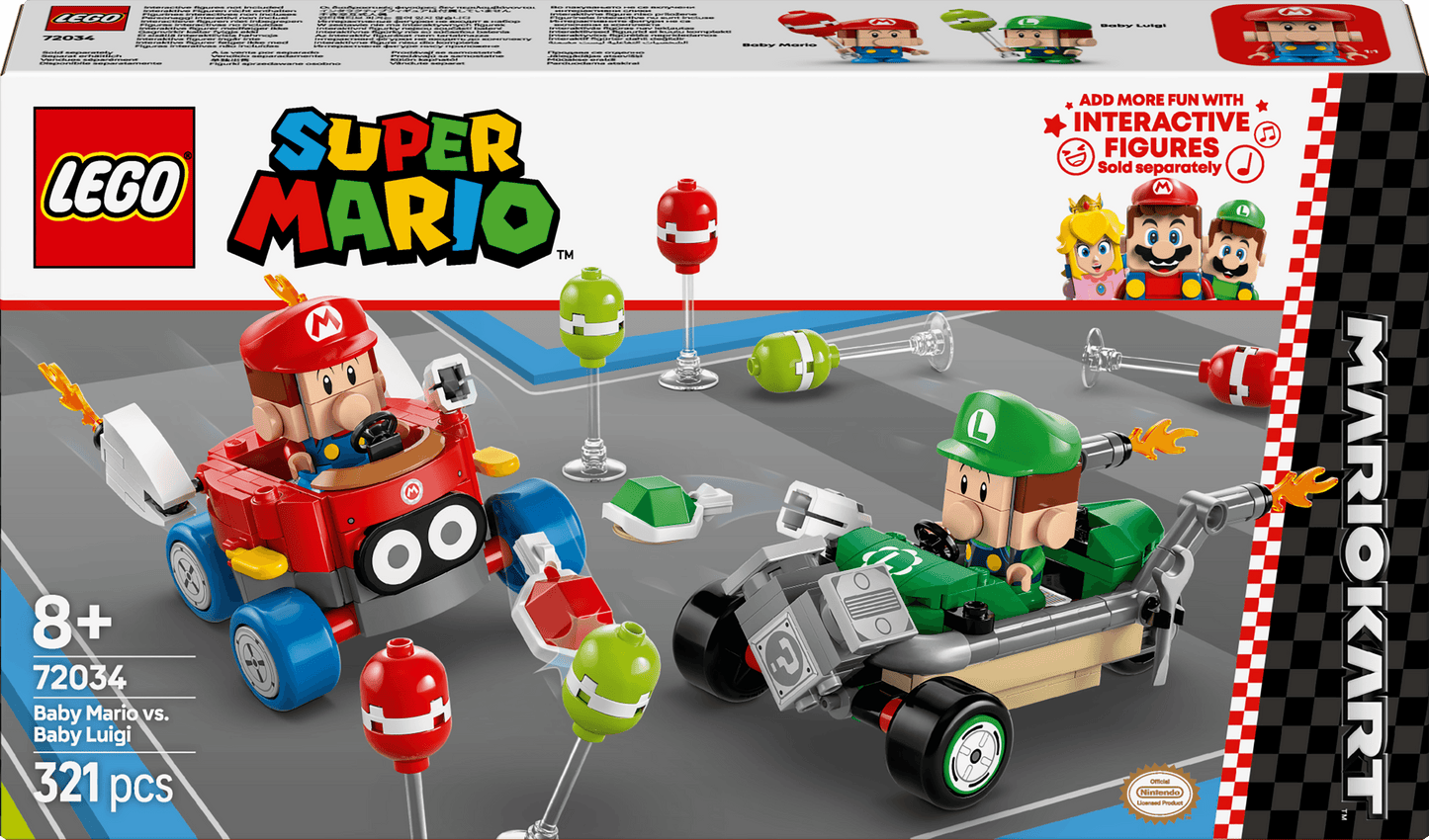 LEGO Mario Kart – Baby Mario vs. Baby Luigi 72034 SuperMario (Levering: 1 januari 2025)