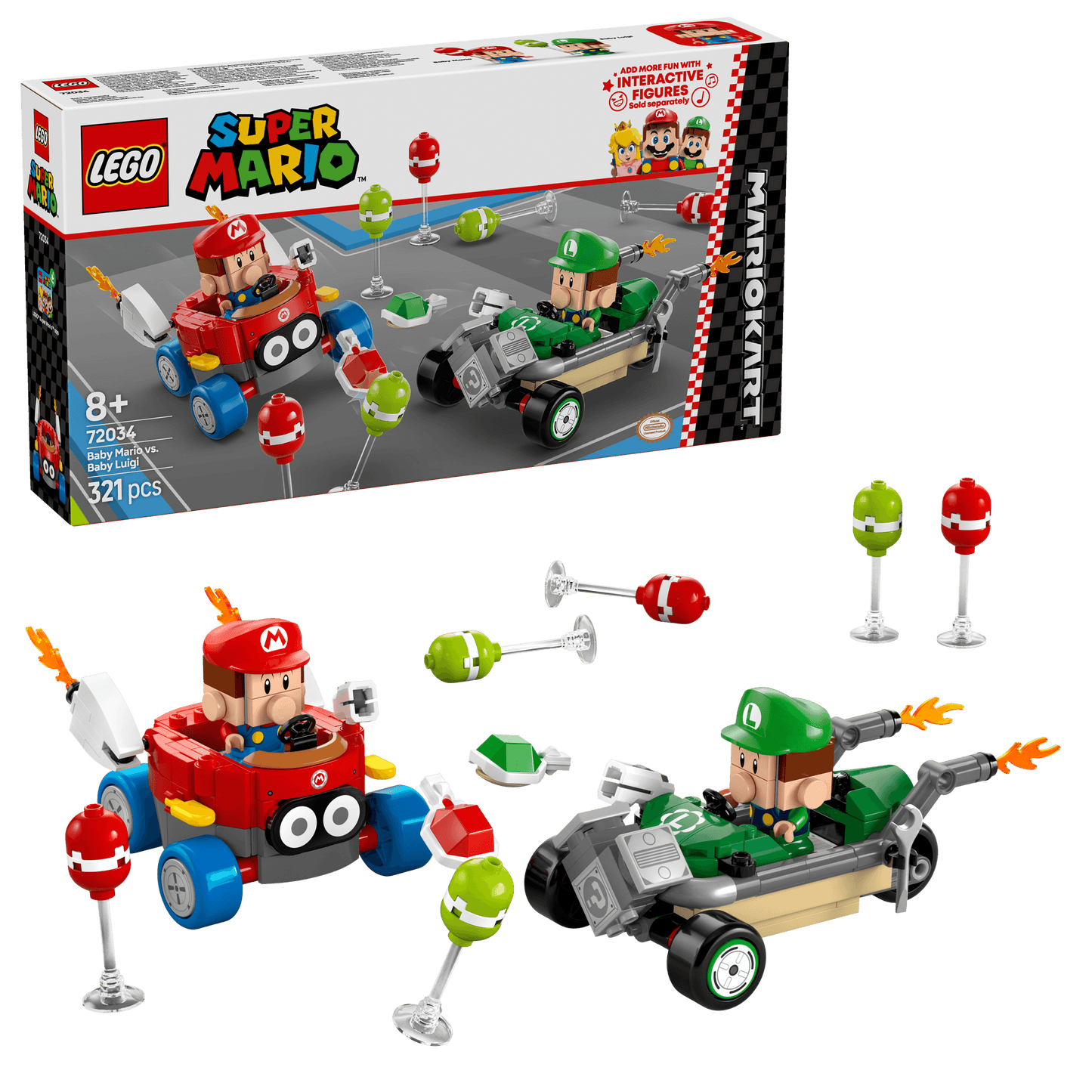 LEGO Mario Kart – Baby Mario vs. Baby Luigi 72034 SuperMario (Levering: 1 januari 2025)