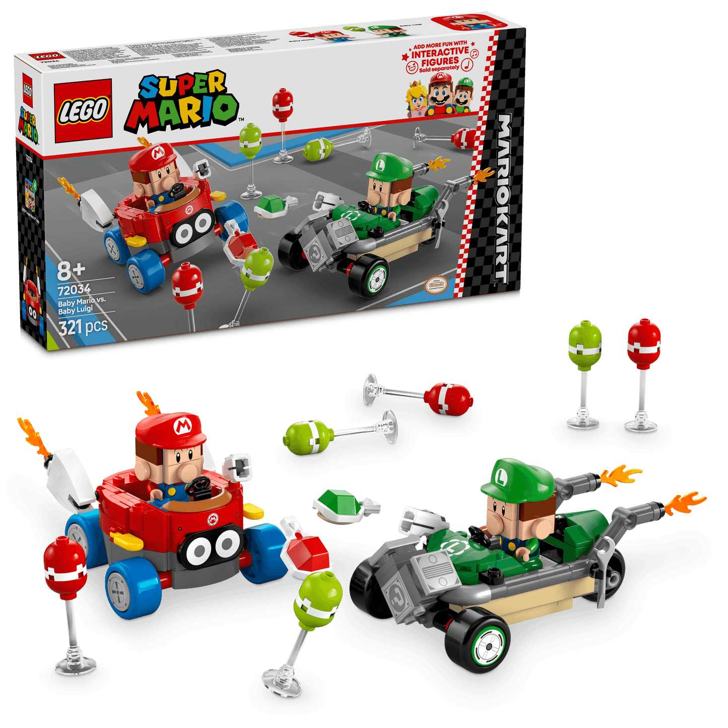 LEGO Mario Kart – Baby Mario vs. Baby Luigi 72034 SuperMario (Levering: 1 januari 2025)