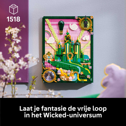 LEGO Wicked Emerald City Muurkunst Bouwpakket voor Volwassenen Set 75685
