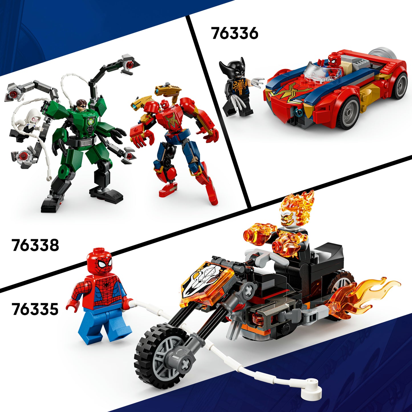 LEGO Marvel Miles Morales Mecha vs. Spider-Man 2099 Bouwpakket met Speelgoed voor Kinderen 76337