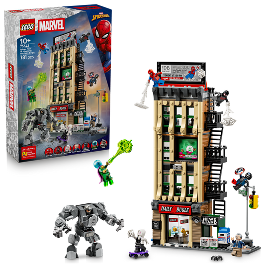 LEGO Marvel Spider-Man vs. Mysterio: de Daily Bugle Superhelden Bouwpakket voor Kinderen 76342