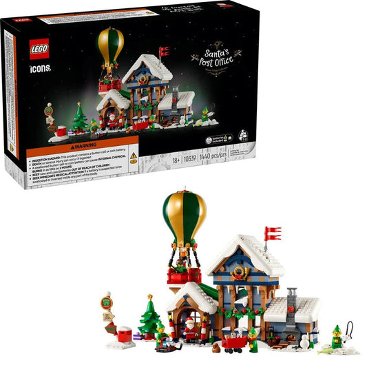 LEGO 10339 Postkantoor van de Kerstman: Een Feestelijke Bouwervaring