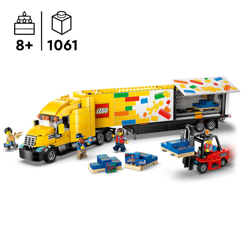 LEGO Gele LEGO vrachtwagen 60440 City