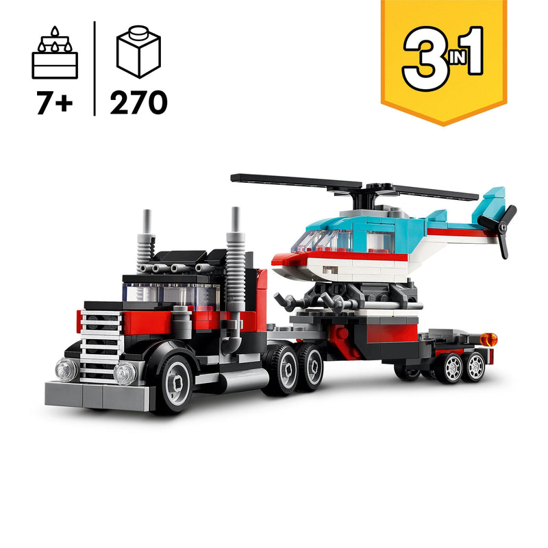 LEGO Vrachtwagen met helikopter 31146 Creator 3 in 1 LEGO CREATOR 3 IN 1 @ 2TTOYS LEGO €. 16.49