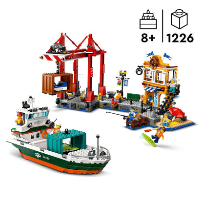 LEGO Harbor with freighter 60422 City