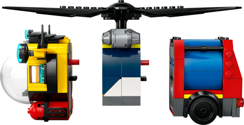 LEGO Helikopter, brandweerwagen en Onderzeeer 60462 City