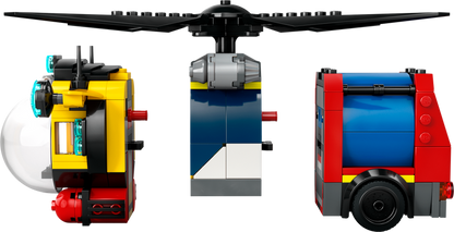 LEGO Helikopter, brandweerwagen en Onderzeeer 60462 City