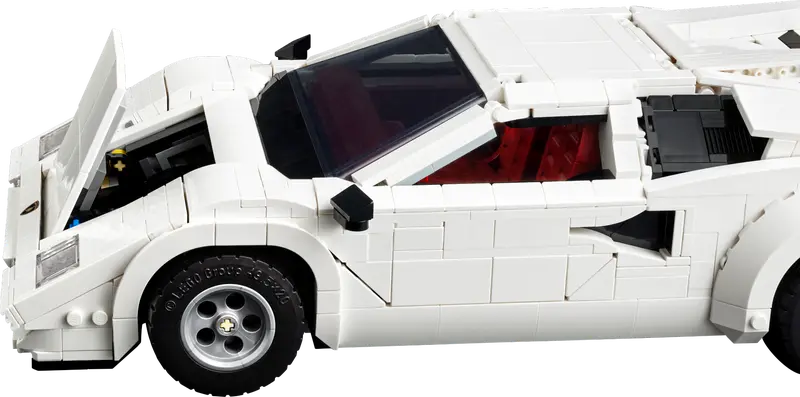 LEGO white Lamborghini Countach 5000 Quattrovalvole 10337 Icons (Pre-Order: 1-2025)