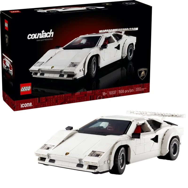 LEGO white Lamborghini Countach 5000 Quattrovalvole 10337 Icons (Pre-Order: 1-2025)