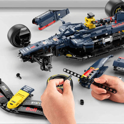 Max Verstappen raster RedBull F1 raceauto 1:8 Met afstandbediening (zelfde formaat als LEGO 42141 & 42171)