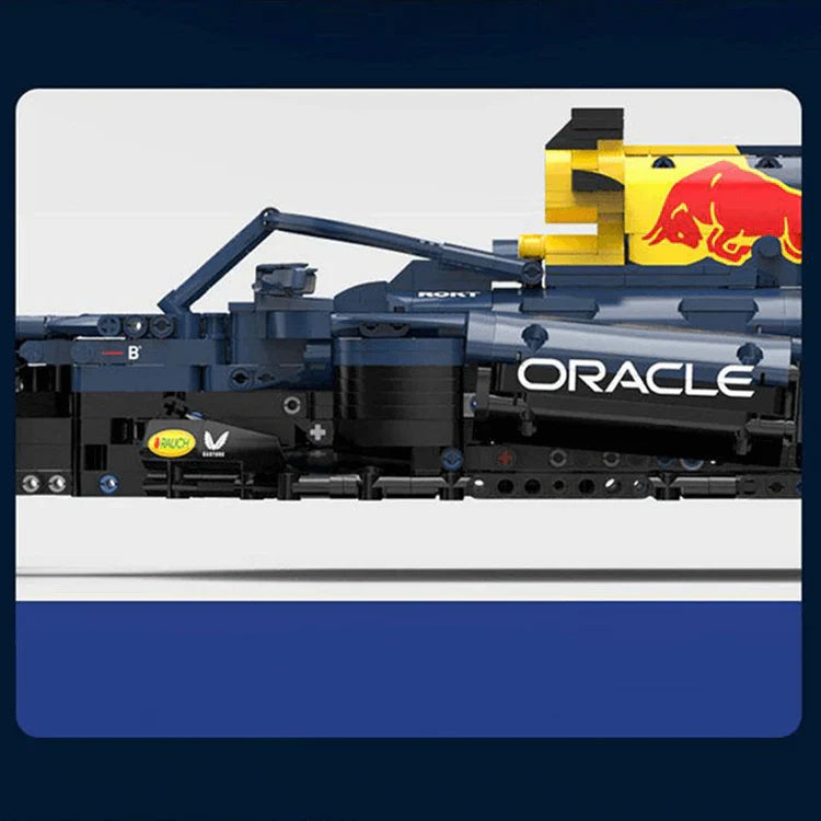 Max Verstappen raster RedBull F1 raceauto 1:8 Met afstandbediening (zelfde formaat als LEGO 42141 & 42171)