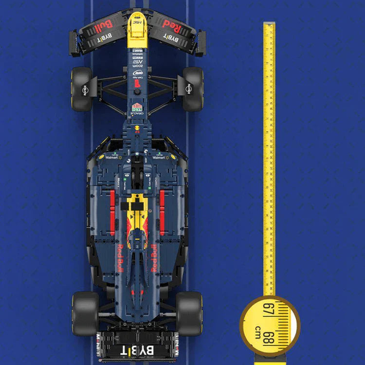 Max Verstappen raster RedBull F1 raceauto 1:8 Met afstandbediening (zelfde formaat als LEGO 42141 & 42171)