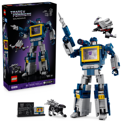 LEGO Transformers: Soundwave 10358 Icons (Pre-Order: 1 oktober)