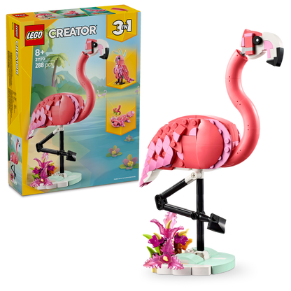 LEGO Wilde dieren Roze Flamingo 31170 Creator (Pre-Order: maart 2025)