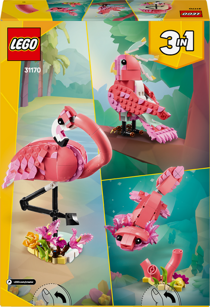 LEGO Wilde dieren Roze Flamingo 31170 Creator (Pre-Order: maart 2025)