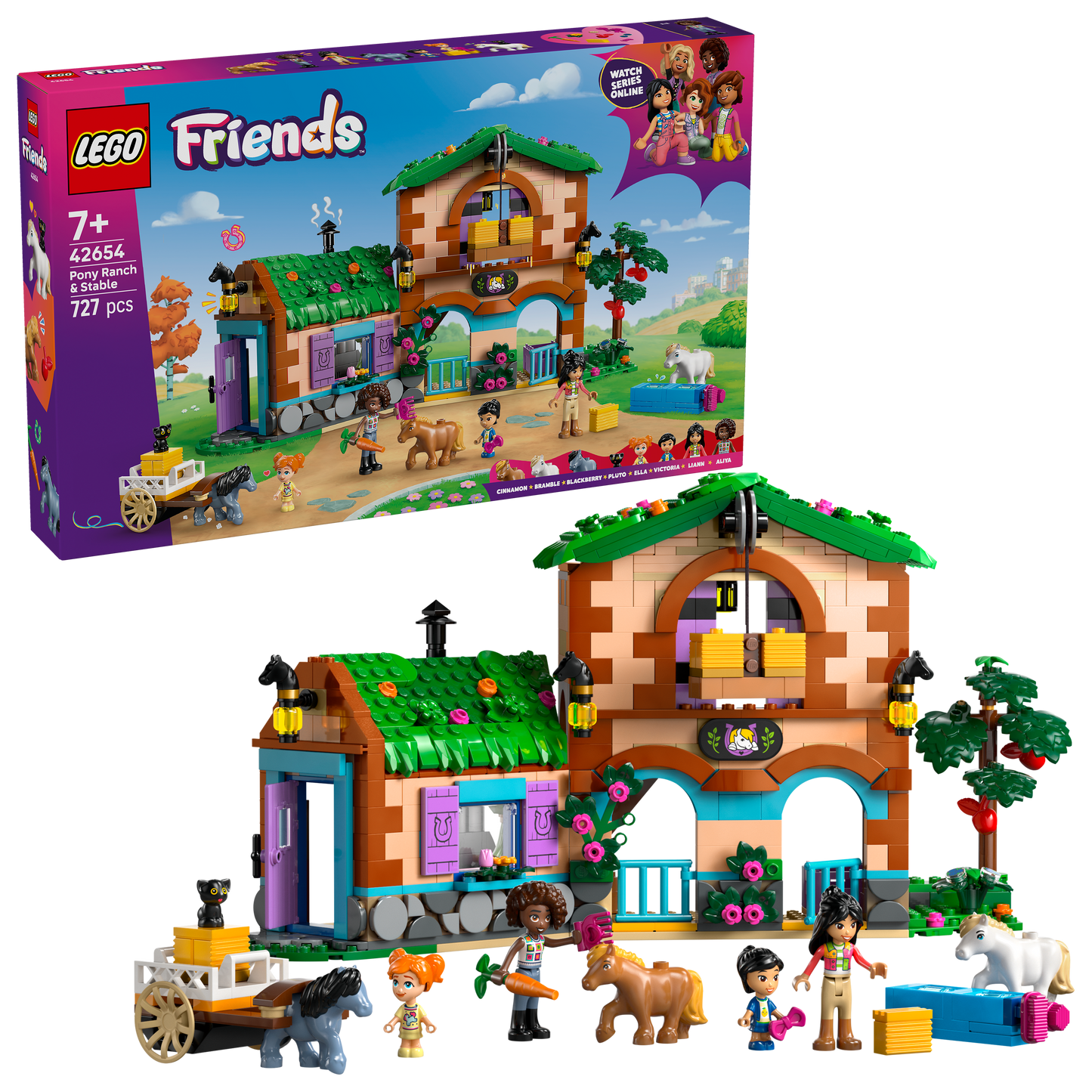 LEGO Pony Stal & Boerderij 42654 Friends