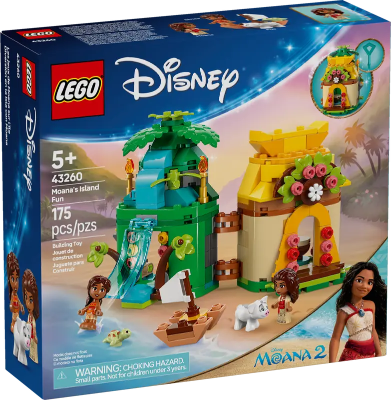 LEGO Vaiana's speeleiland 43260 Disney (Pre-Order: Januari 2025)