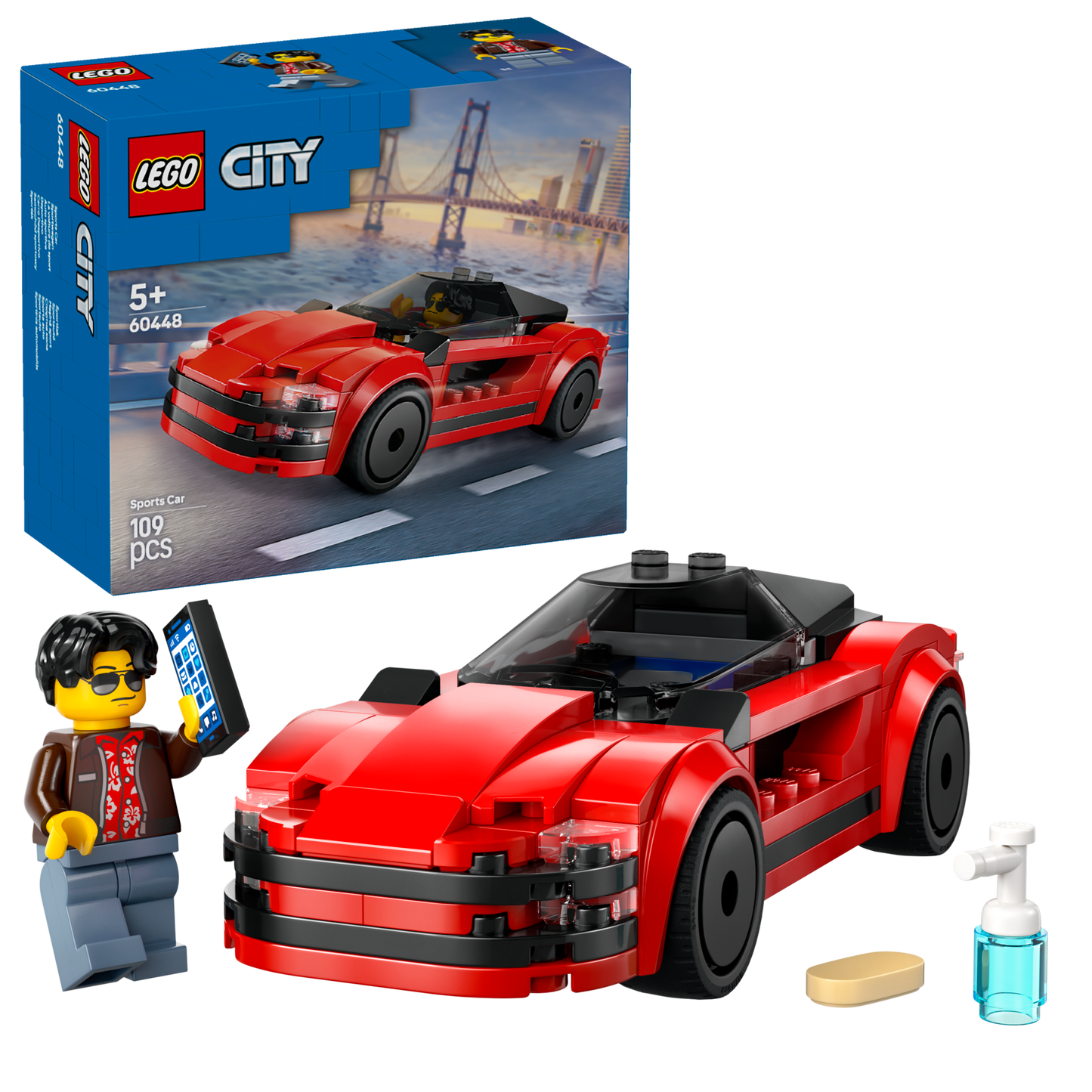 LEGO Rode Sportwagen 60448 City