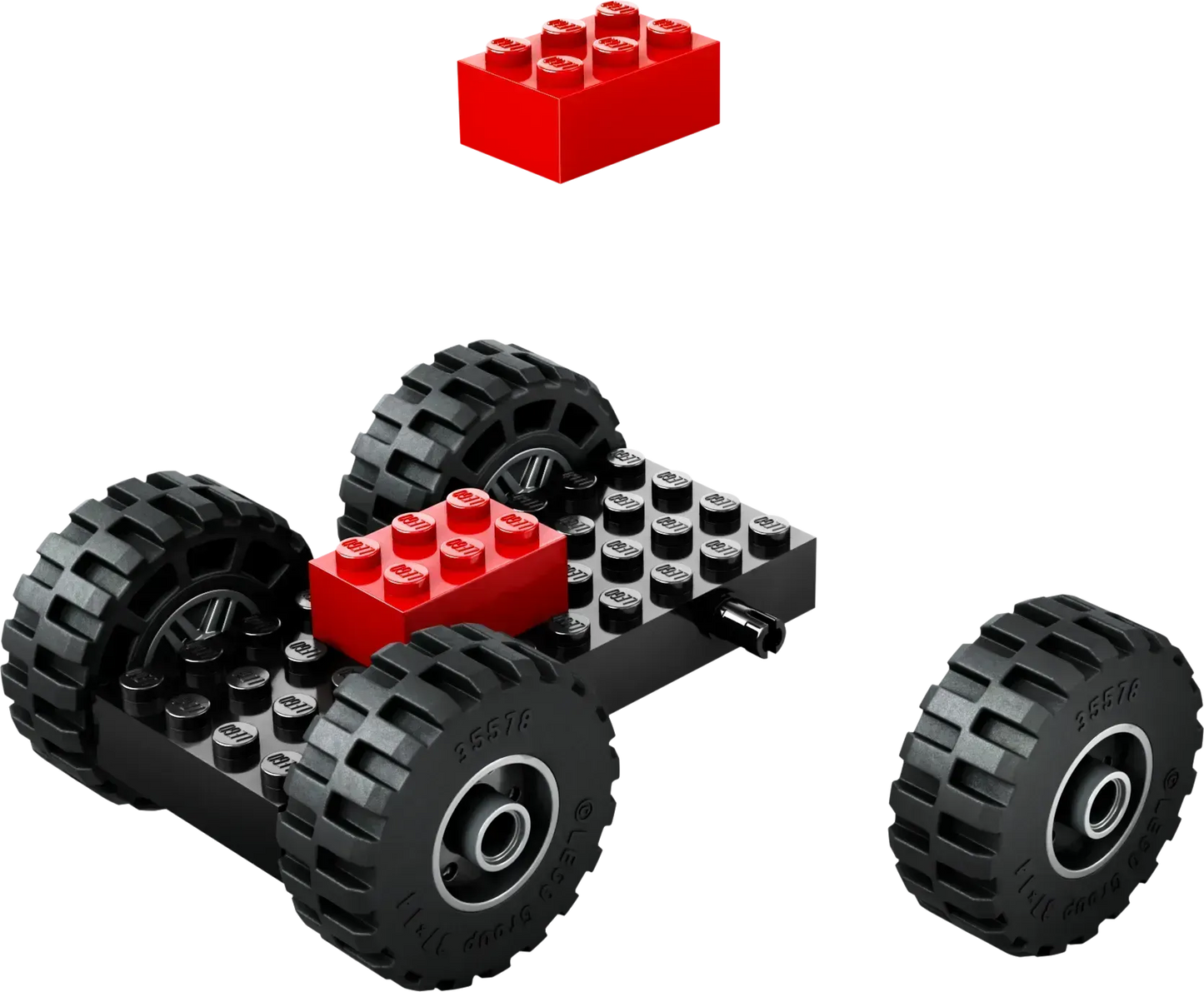 LEGO Gele Wiellader graafmachine 60450 City