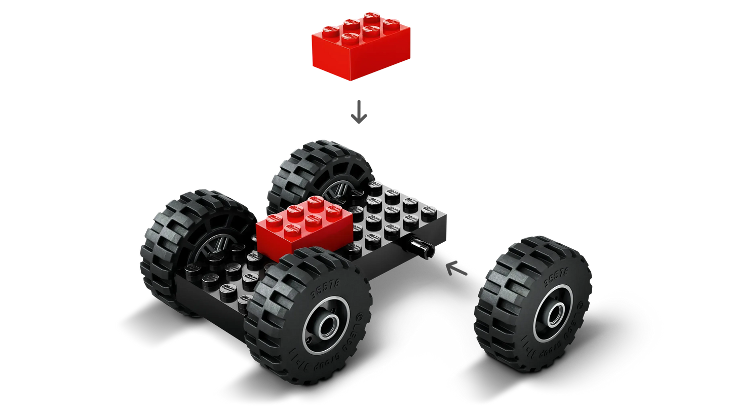 LEGO Gele Wiellader graafmachine 60450 City